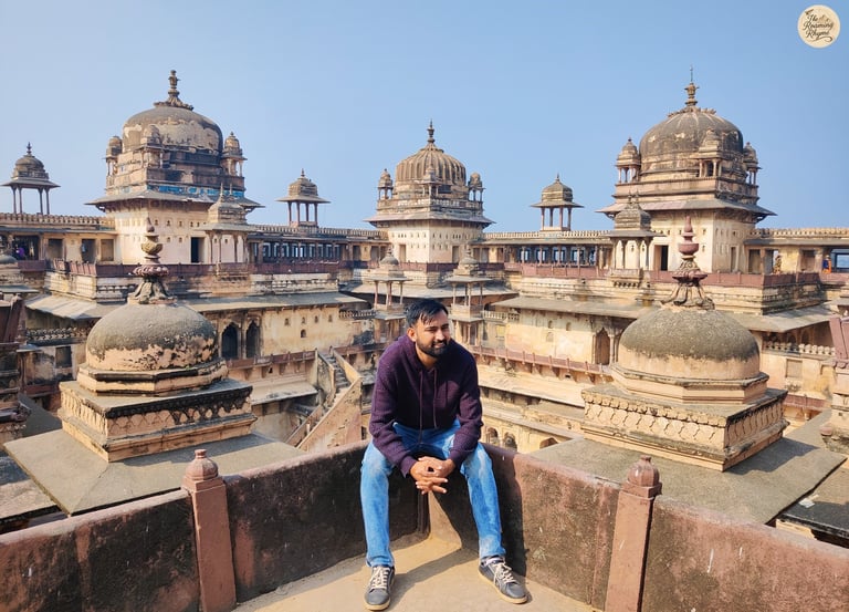 Rooftop view of Jahangir Mahal, Orchha
