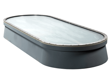 Un sabord de forme oblongue