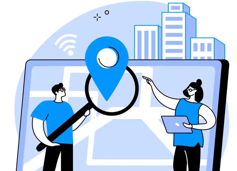 Illustration of Google Business Profile audit and Maps ranking