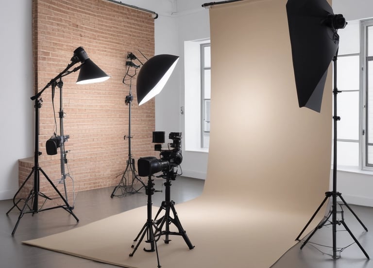 A photographer capturing a candid moment during a family gathering outdoors.