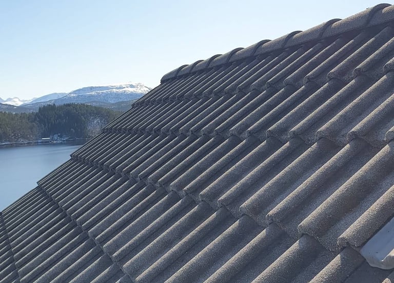 Tak som er vasket og etterbehandlet på Skodje
