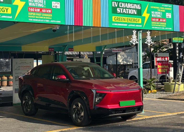 160kW Green Energy EV charging station in Changanacherry