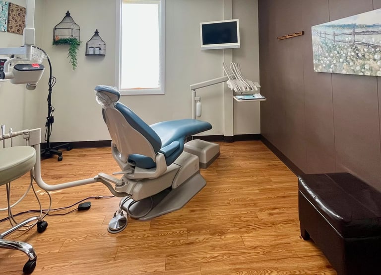 gentle friendly dentist chair room