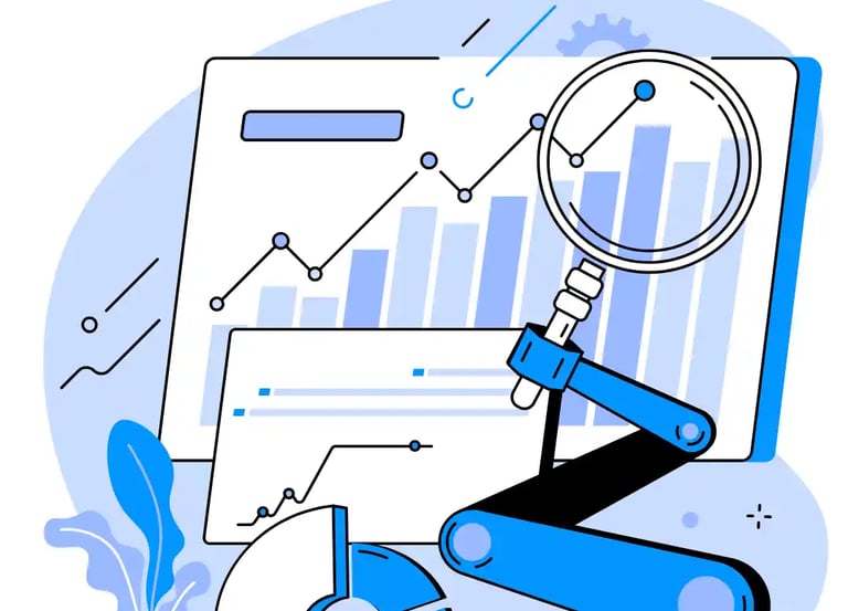 Local SEO audit and website analysis illustration