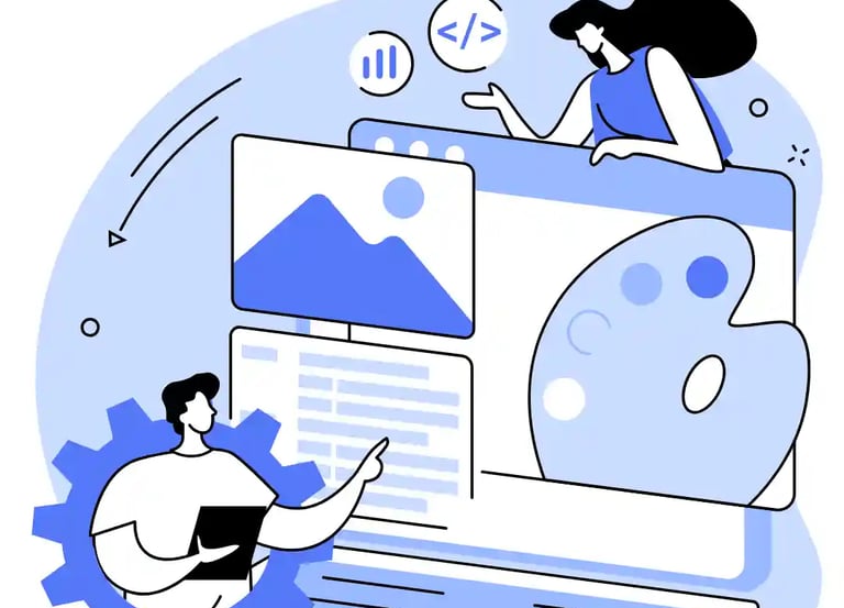 Illustration of local SEO audit and website review