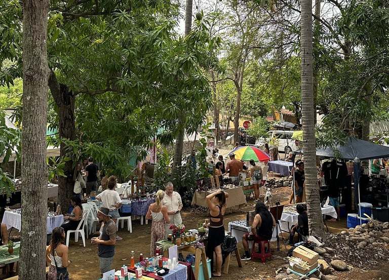 a group of people sitting at tables