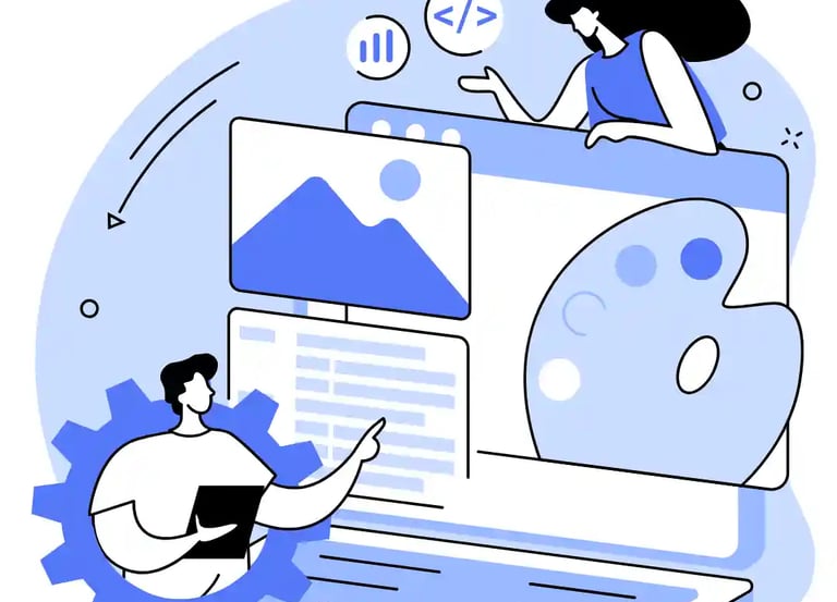 Illustration of local SEO audit and website review