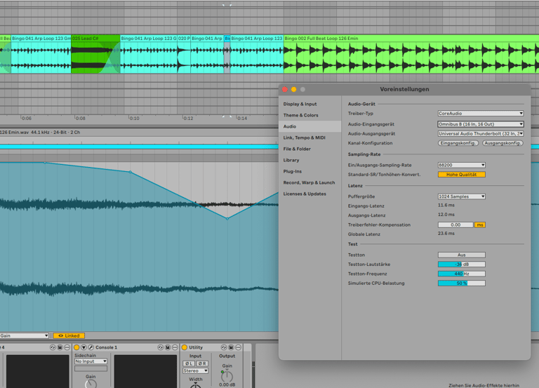 Preferences Ableton