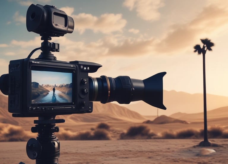 a phone screen with a mountain view of a mountain