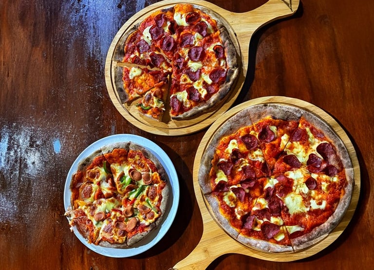 ranu's new pizza oven at his surf camp in simeulue overlooking dylans