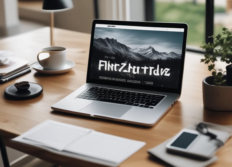 A creative workspace showing a designer sketching website layouts on a tablet.