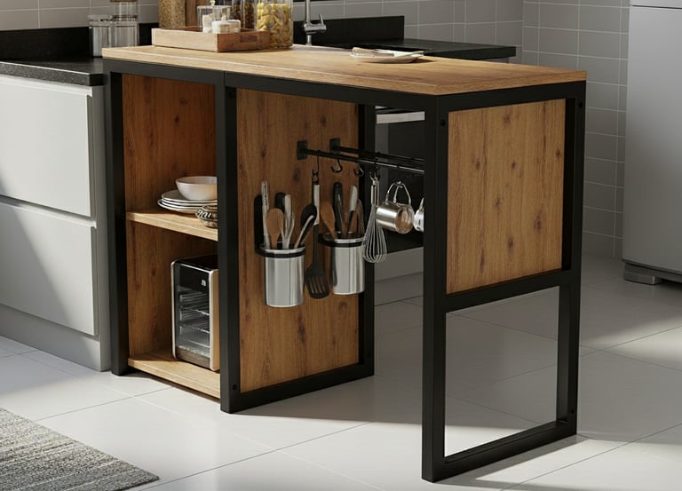 Móvel Industrial Porto Alegre - RS. Buffet industrial feito em metalon e mdf.