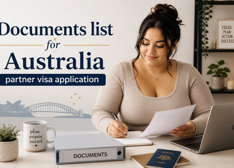 australia partner visa document list