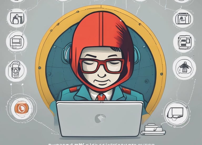 A cybersecurity expert analyzing code on multiple monitors in a dark room.