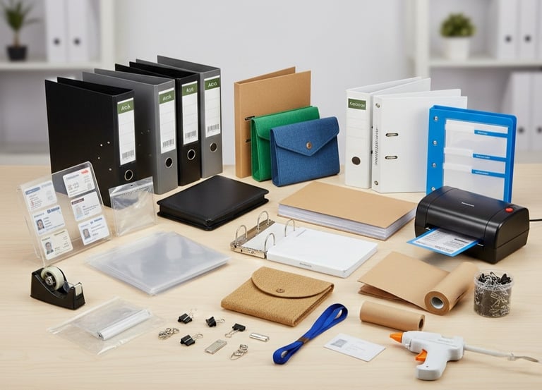 premium collection of business filing binders and office accessories