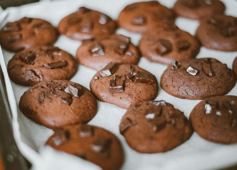 Galletas de chocolate con chispas de chocolate