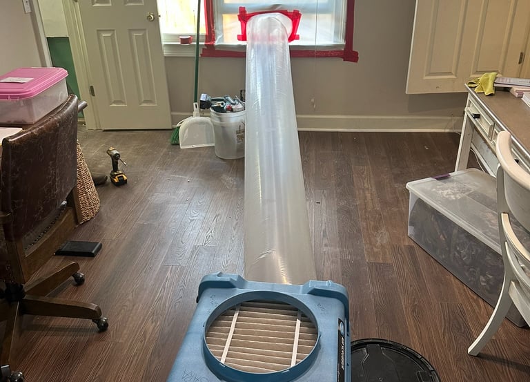 air particle cleaning