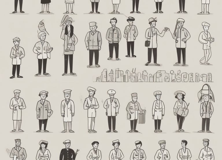 two roads between trees