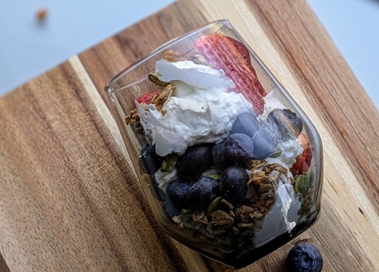 Layered parfait cup