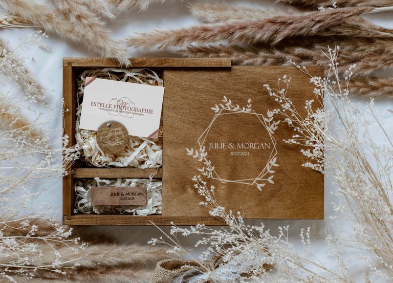 coffret bois mariage estelle photographie frouzins et toulouse