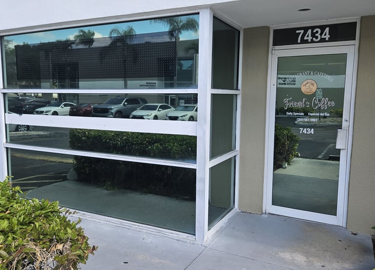 The outside of Friend's Coffee restaurant