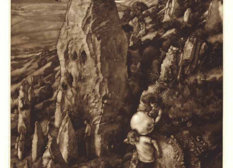 View of rocks near Mona Utah with Moroni in foreground