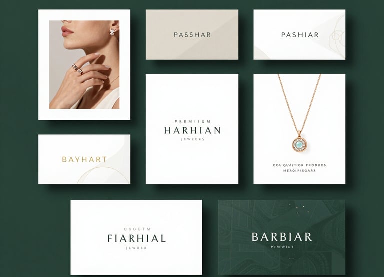 Several printed cocktail labels with a black and white color scheme are placed on a green cutting mat. A yellow utility knife and a metallic ruler are positioned alongside the labels, suggesting a workbench setting. Each label features decorative text and a barcode, with some having additional handwritten colored details.