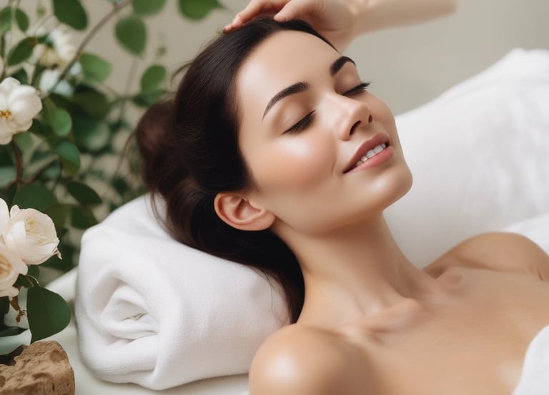 a man laying on top of a bed next to a machine