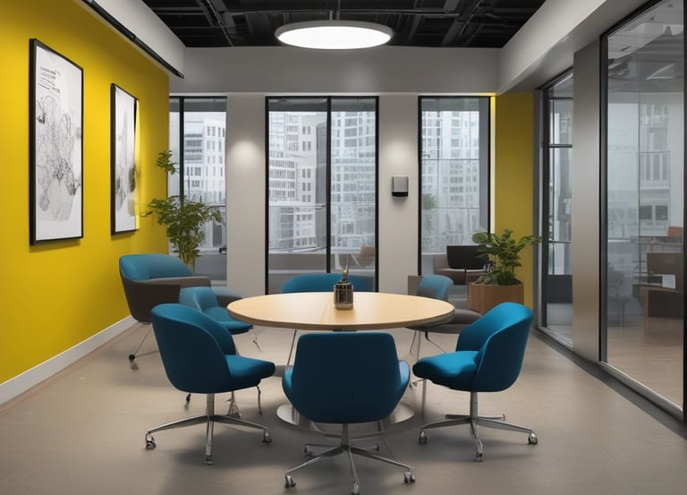 A professional team discussing procurement strategies in a modern office.