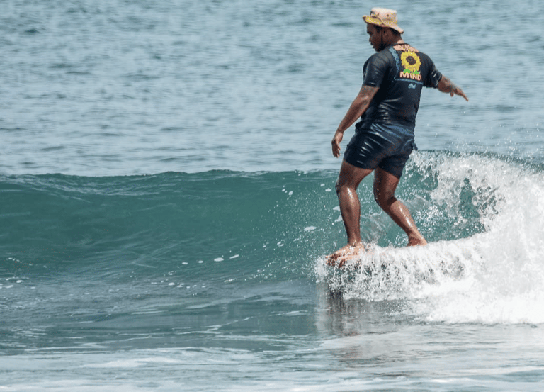 Ucup hanging five in Batukaras