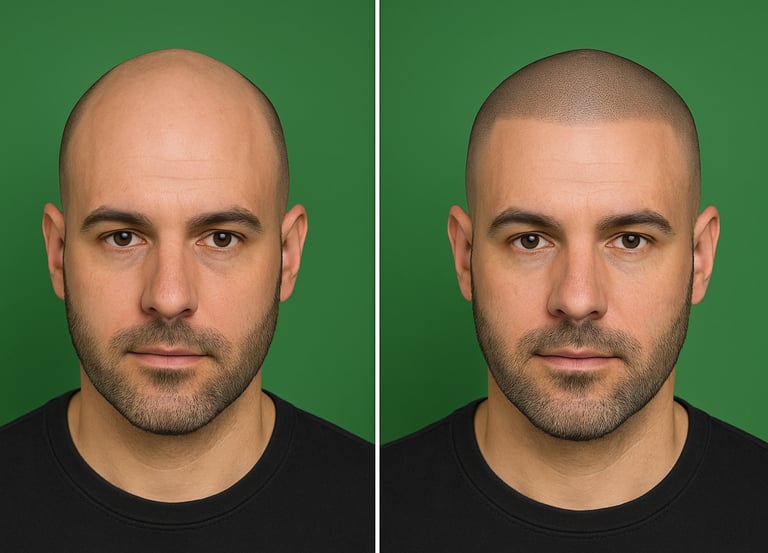 SMP Toronto hair tattoo results_ATRUBARBER