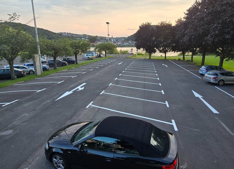 parkplatz markierung