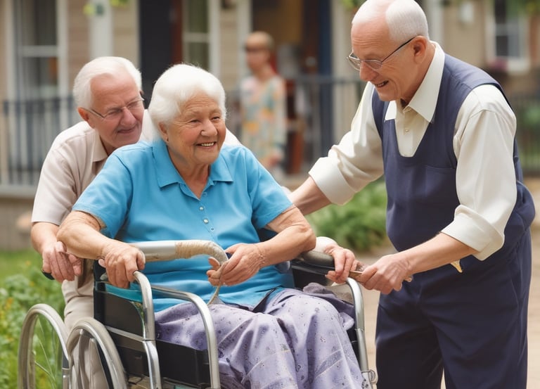 A group of Christians engaging in community service.