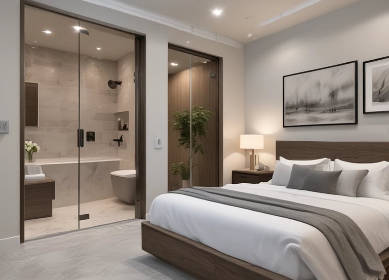A beautifully renovated bathroom showcasing modern fixtures.