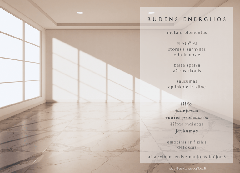 rudens energijos