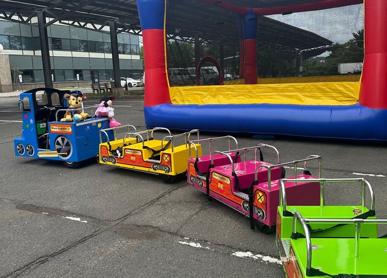 Trackless train for rent