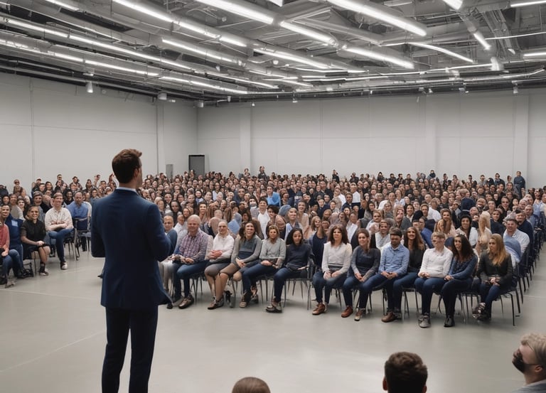 grayscale photography of man walking beside wall