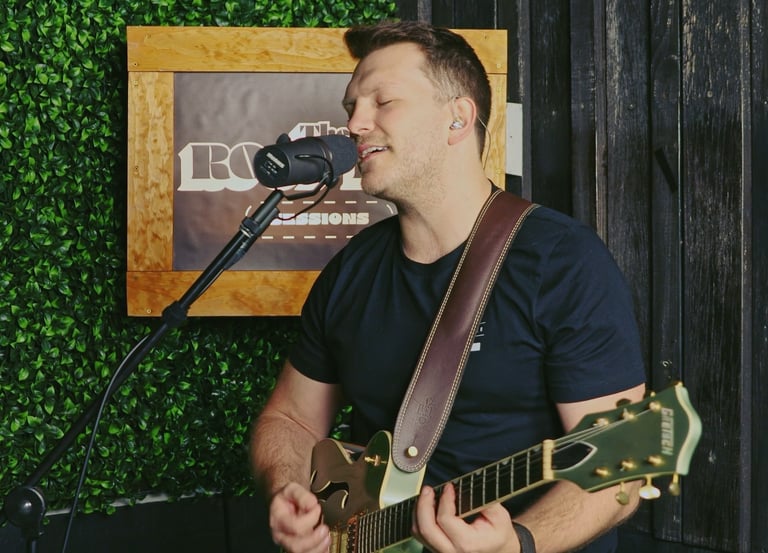 professional musician performing live