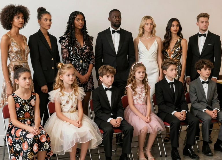 Founder performing a signature majestic walk in royal blue and silver attire on a Memphis stage.