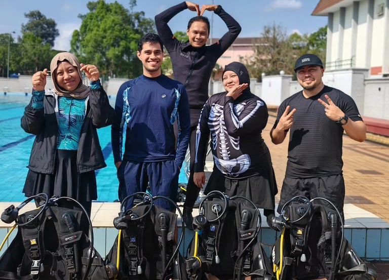 masktank scuba pool sessions