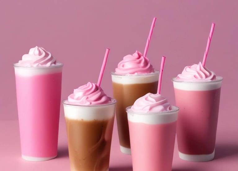a vibrant display of matcha, ice cream, and popsicles.