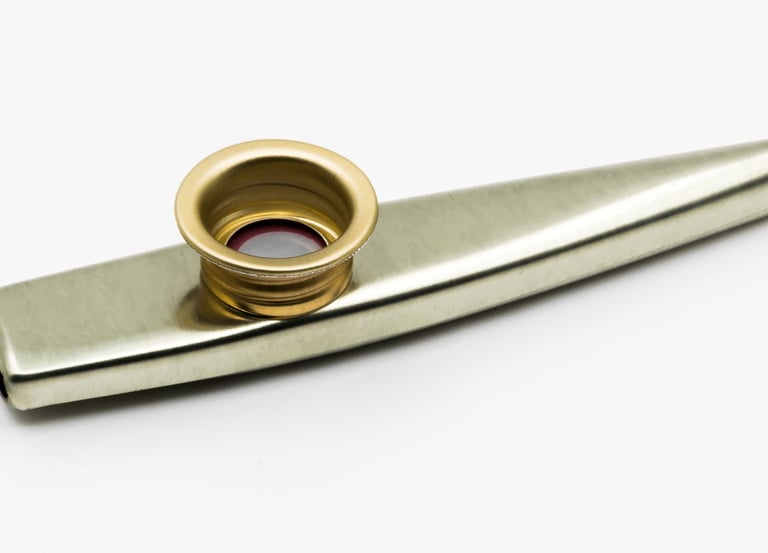 A gold kazoo
