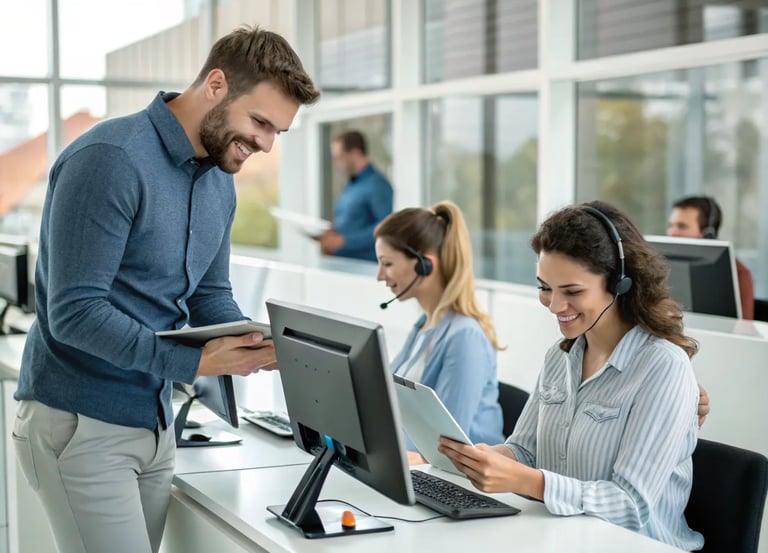 Klientu apkalposana, pardosana ar MI