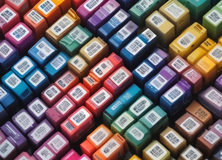 Stacks of Ink-Jet Cartridges