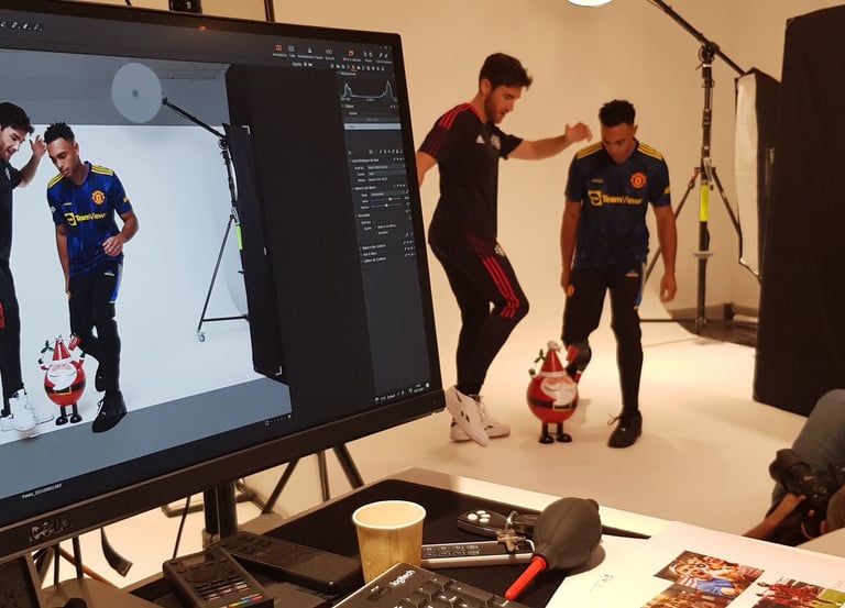Photo mannequin en studio pour foot center