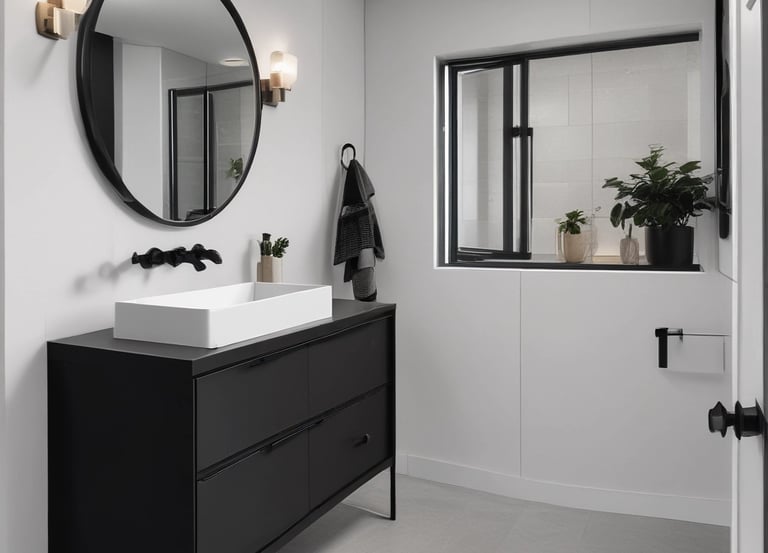 A large building with classic architectural features, including arched window frames and ornate detailing, is under renovation. Scaffolding is erected along the side, reaching up to the roof. The building has a muted, aged facade with multiple windows, some of which are open.