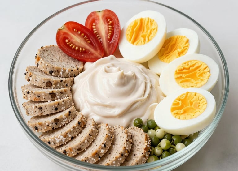 Five women in white shirts sit together holding fitness equipment such as a ball, dumbbells, and exercise rings. They are positioned against a backdrop of brick walls and mirrors, creating a lively and cheerful atmosphere.