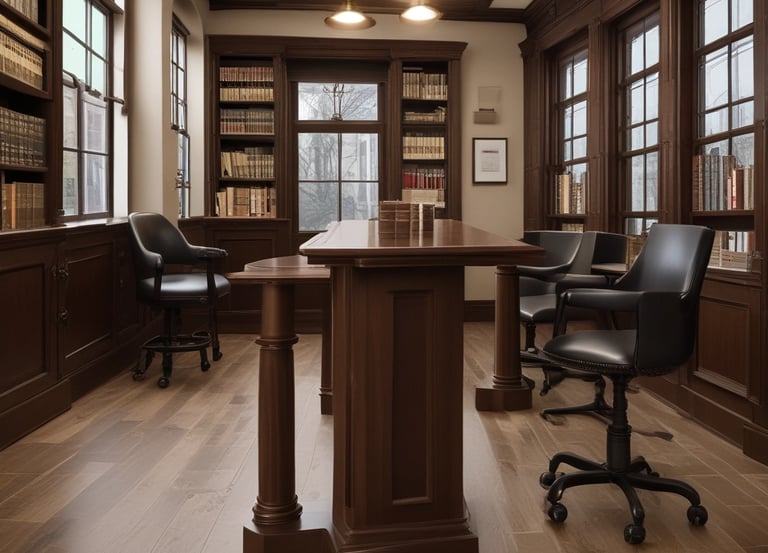 A professional consultant discussing strategy with a client in a modern office.