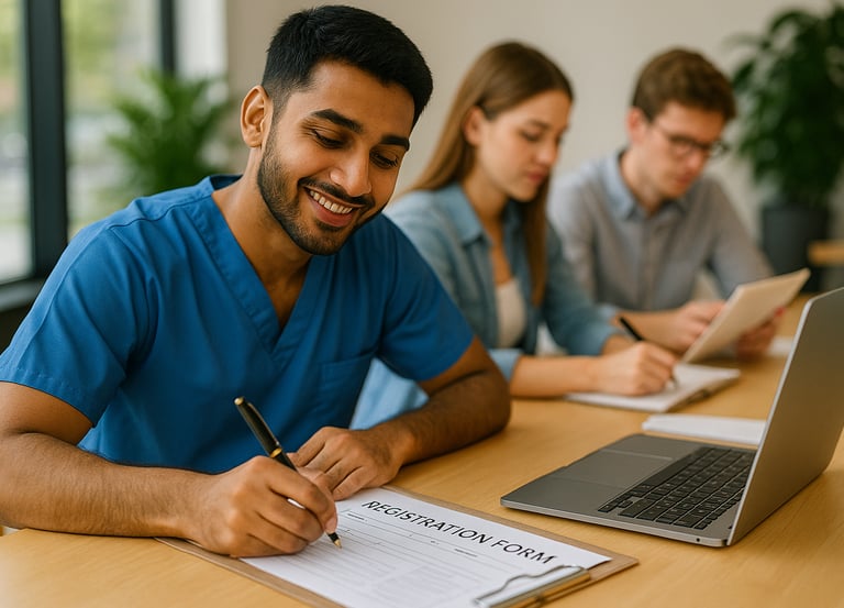 Our sevices like Registration form filling and timely updates.