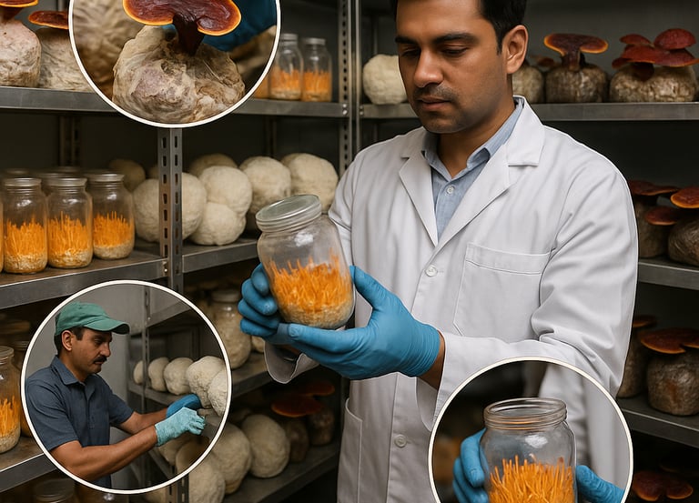 Rylaq medicinal mushroom farming